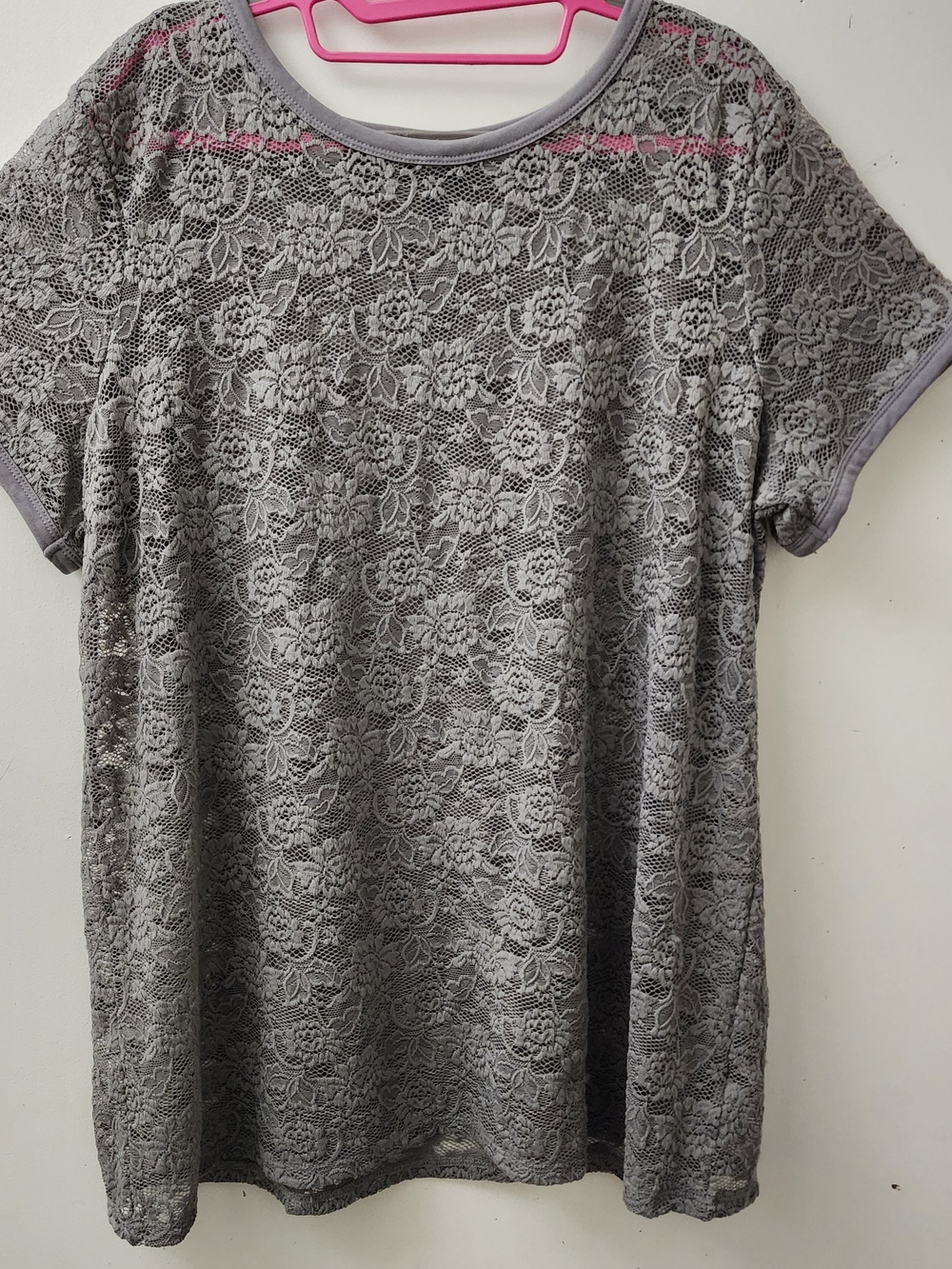 Torrid 2 Gray Lace Top Or Cover-up Party Casual Wear Or Beach Pool Boat Vacation